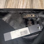 La Rox skirt Black brass Gold Embellished size 2 micro side zip NEW Photo 5