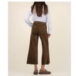 Kut From The Kloth NWT Meg Hi Rise Raw Hem Wide Leg Velvet Pants Brunette 14 Photo 3