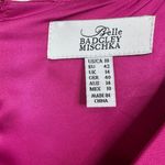 Badgley Mischka  Belle Pink Ruffle Bell Sleeves V-Neck‎ Cocktail Dress Size 10 Photo 12