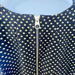 Ted Baker Size 0 XS Nelli Jacquard Skater Gold Black Polka Dot Dress Photo 6