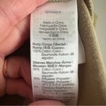 Madewell Eyelet Short Sleeve Henley Ash Green Blouse Size Small Photo 5