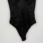 ZARA  Black Satin Bustier Bodysuit Halter Neck Corset Style XS Photo 4