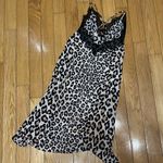 Victoria's Secret Leopard Print Lace Trim Chemise/Slip Photo 3