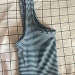 ZARA Blue Cropped Tank Top Photo 1