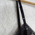 VTG The Treasury L Black Sheer Lace Slip Dress Lingerie Sexy Pinup Goth Romantic Size L Photo 2