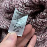 Loft Sweater Womens Large Red Marled Turtleneck Cotton Knit Long Sleeve Pullover Photo 6