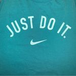 Nike “Just Do It” Activewear Teal Tank Top Women’s Size Large Photo 1