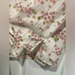 Alfred Dunner Floral Striped 3/4 Sleeve Collared Button Down Semi Sheer Size 14 Photo 7