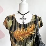 Susan Lawrence Green‎ Floral Grunge Tank Top, Vintage, 90s, Soft Grunge, Cottagecore, Small Photo 1