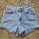 PacSun Jean Mom Shorts Blue Denim High Waisted Photo 0