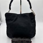 Gucci NYLON BAMBOO TOP HANDLE TOTE BLK VINTAGE Photo 0