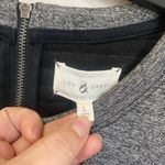 Lou & grey  A-line Gray Black Lined Stretch Career Work Dress Size Large Photo 7