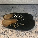 Birkenstock  Boston Rivets Suede Leather Clog Black Photo 3