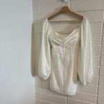 Princess Polly  Lillie Long Sleeve Mini Dress in white Photo 1