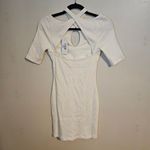 Skin Dress Indira Mini Bone White Neutral Casual Bridal Cocktail Keyhole Size XS Photo 6