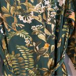 Cara Cara Millbrook Floral Dress in Green Botanical Birds in Size XS Photo 11