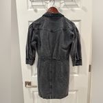 Young Fabulous and Broke YFB  Black Mineral‎ Washed Denim Mini Shirtdress size Small Photo 2