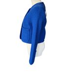 Proenza Schouler  White Label‎ Cropped Tweed Blazer Royal Blue Size 4 NWOT Photo 7