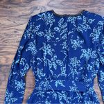 Reiss • Melody Printed Dress With Embellished Detail blue floral beaded mini Photo 13