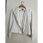 Vince Cream TEXTURED ZIPPER FRISE asymmetrical JACKET $425 sz XXS Photo 8