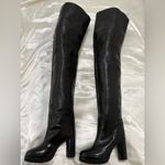 Isabel Marant New  Lurna Over The Knee Boots 7/37 Black Leather New Years Party Photo 9