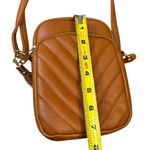 Boutique  Womens Zipper Pocket Crossbody Purse Caramel‎ Brown Faux Leather Travel Photo 6