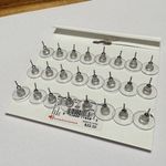 LC Lauren Conrad NWT  Rhinestone Silver Tone Pierced Stud Earrings Multi Pack Photo 7