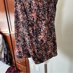 Halogen  Abstract Print V-Neck Pink Black Blouse XXL Photo 3