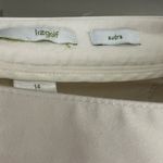 LizGolf Audra Golf Pants Cropped Beige Pockets Size 14 Tan Photo 2