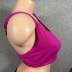 Victoria's Secret Victoria Sport Large Sports Bra Womens Pink Criss Cross Straps Stretch Scoop Photo 4