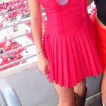 TCEC Boutique Red Pleated Mini Dress Photo 0