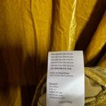 Anthropologie Velvet Tunic Dress Mustard Yellow Long Sleeve Pockets XL Photo 2