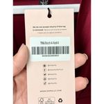 Oh Polly NWT  Oakley Jersey Long Sleeve Plunge Neck Bodycon Mini Dress Ruby Sz 0 Photo 5