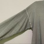 Free People  Green Long Sleeve Mock Neck Tee Shirt XS Sage Oversized Thermal Photo 2