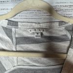 CAbi  4375 Game Tee Fall 2022 Grey Stripe Long Sleeve Crew Neck SM Photo 2