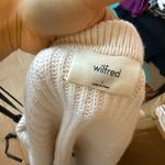 Wilfred Chunky Cream Button Front Merino Wool Boxy Cardigan Size L Photo 6