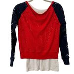 NEW Boston Red Sox Baseball Top Mesh Design Women’s XS/Small Shirt Massachusetts White Photo 1