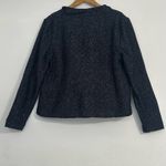 Loft Black Blazer with Wide Lapel and Asymmetrical Closure Photo 9