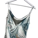 Know One Cares Marble Print Bias Cut Ultra Mini Slip Dress Medium y2K Slip Dress Photo 4