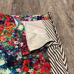 Tabitha from Anthropologie Meadow Floral and Striped Lined Pencil Skirt Size 16 Blue Photo 12