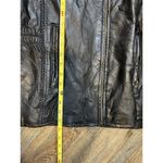 Andrew Michael Black Leather Jacket Size 1XL Quilted Pattern Photo 10