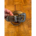 Leatherock mixed media studded leather belt western style size XL Silver Photo 3