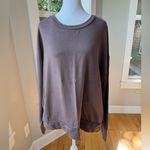 Aerie Offline Purple Taupe Crewneck Sweatshirt with Front Pockets Size Large Photo 7