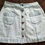 Forever 21  Denim Button Down Skirt Light Wash Blue Women's/Junior Size (S) Photo 0