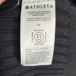 Athleta Sweet Bay collar Henley Sweater in Black Stretchy NEW W2000 Plus Size 3X Photo 10