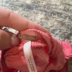 Free People  Pink Shell Stitch Lace Henley T-Shirt Size XS Photo 3