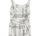 Anthropologie Sancia Valou Jumpsuit in White Windowpane Large Photo 9