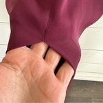 Parker  Black Rosie Silk Maxi Ruffle Maroon Dress Photo 4