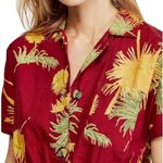 Free People NEW Malibu Floral Romper w/Pockets in Maroon Combo, Size L New w/Tag Photo 8