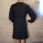 Derek Heart Gray Belted Loose Knit Vneck Sweater Dress L Photo 5